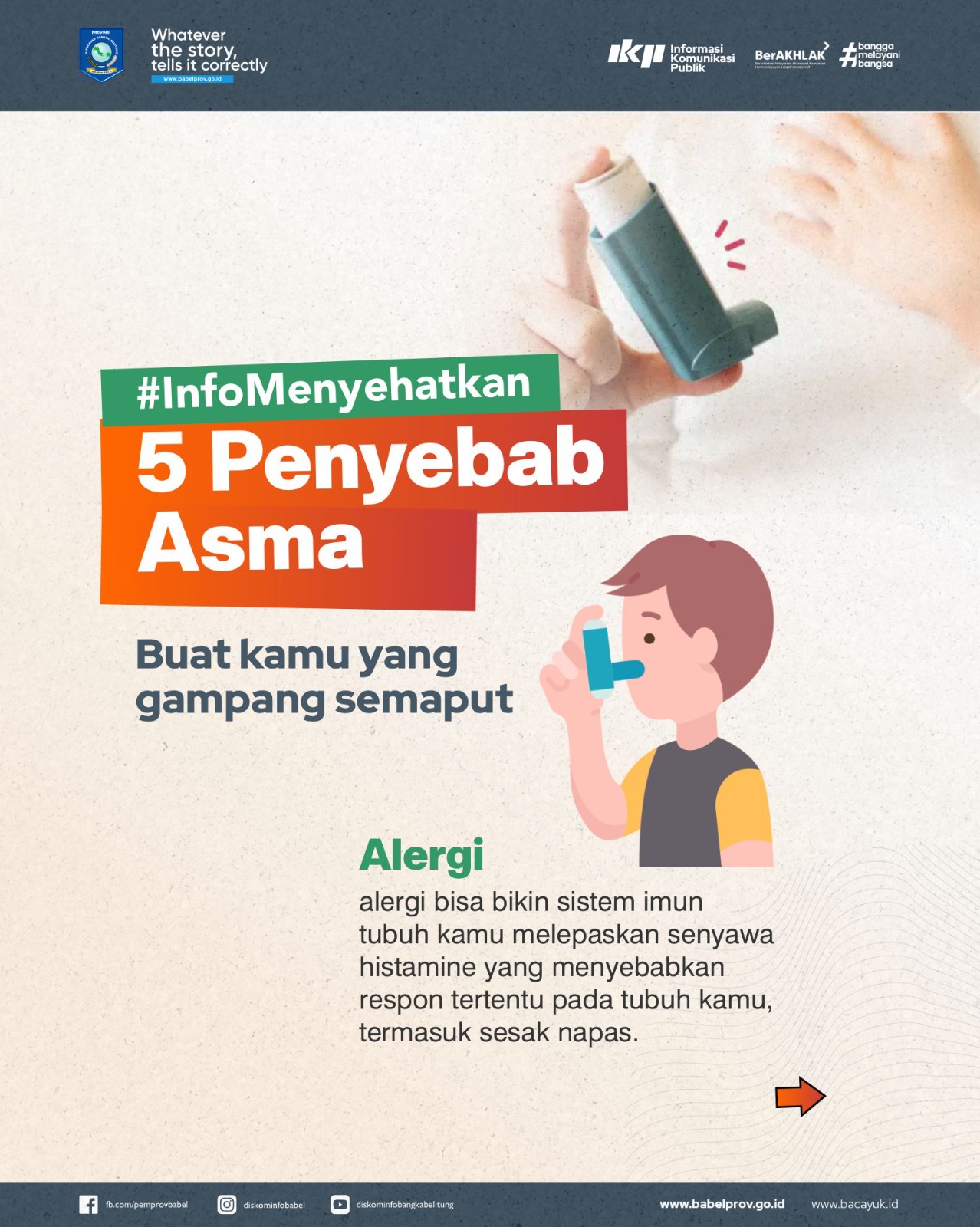 Infografis Tanda Penyakit Asma